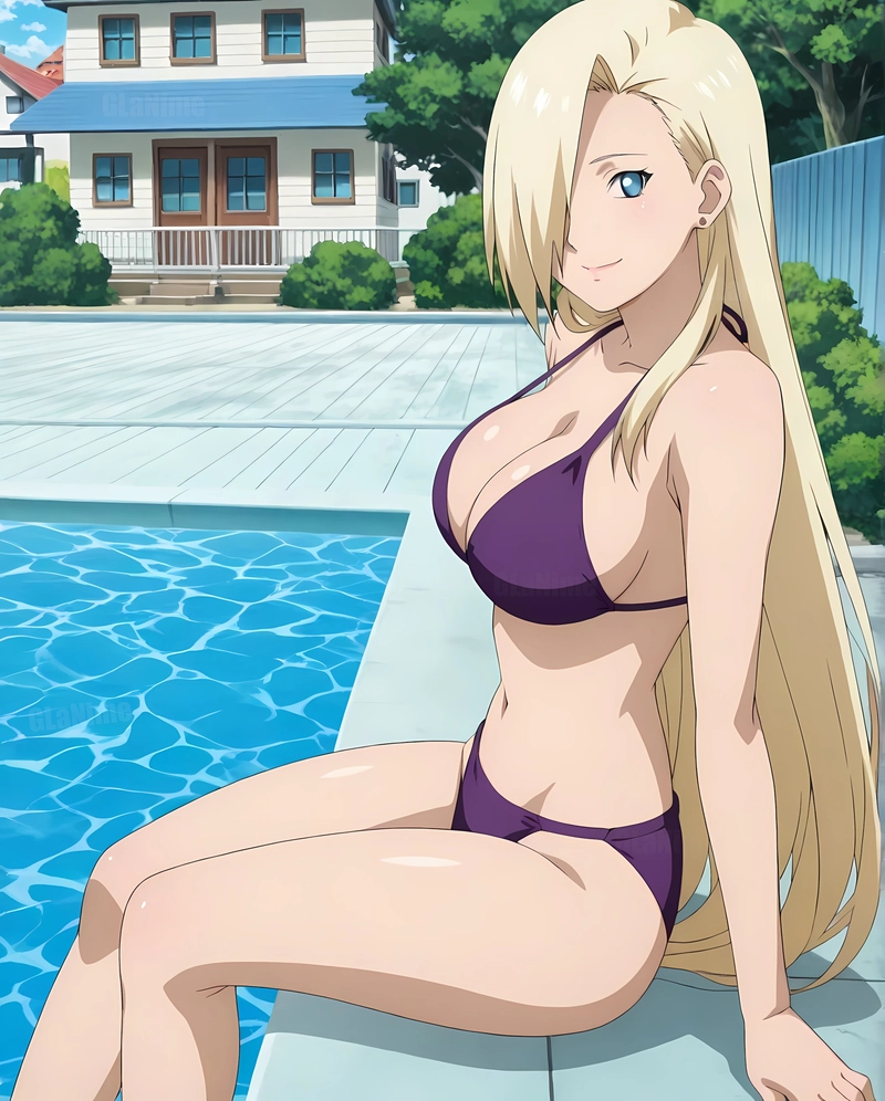 Ảnh Ino Yamanaka hentai ngồi nghiêng khoe đường cong 